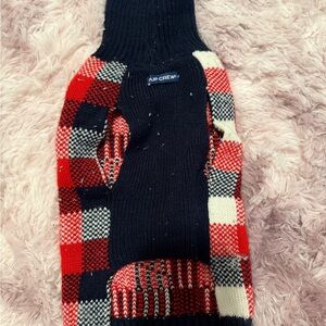 Red and Black Plaid Dog Sweater